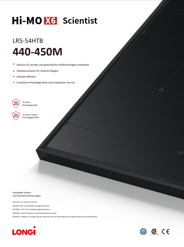 Solarmodule LONGi LR5-54HIH-405M 10x (4050 Wp)